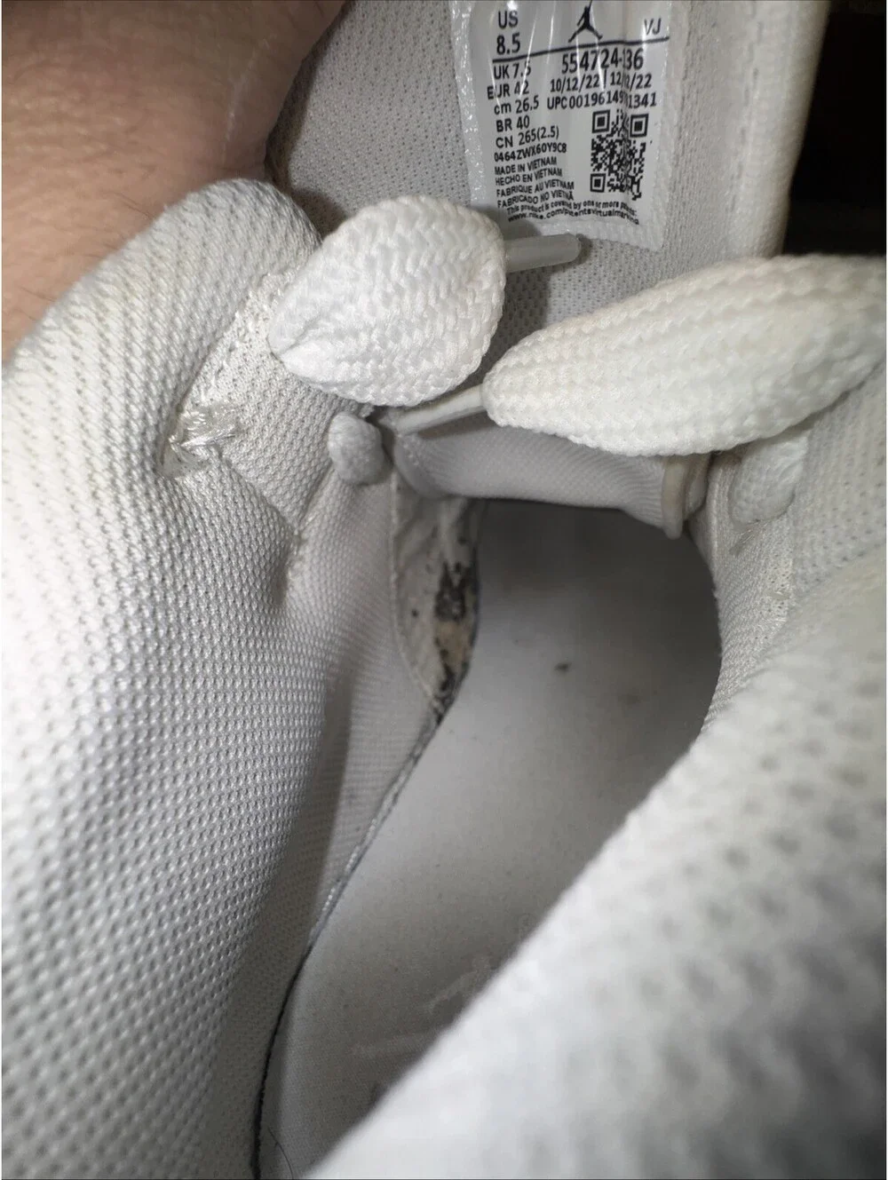 Size 8.5 - Jordan 1 Mid Triple White